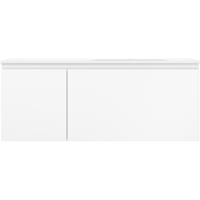 Mexen Orio Badezimmerschrank 120 cm mit Waschbecken Vela rechts, 1 Schublade, 1 Tür, weiß matt - 91A13-12047-3-BBFF01-W23P01