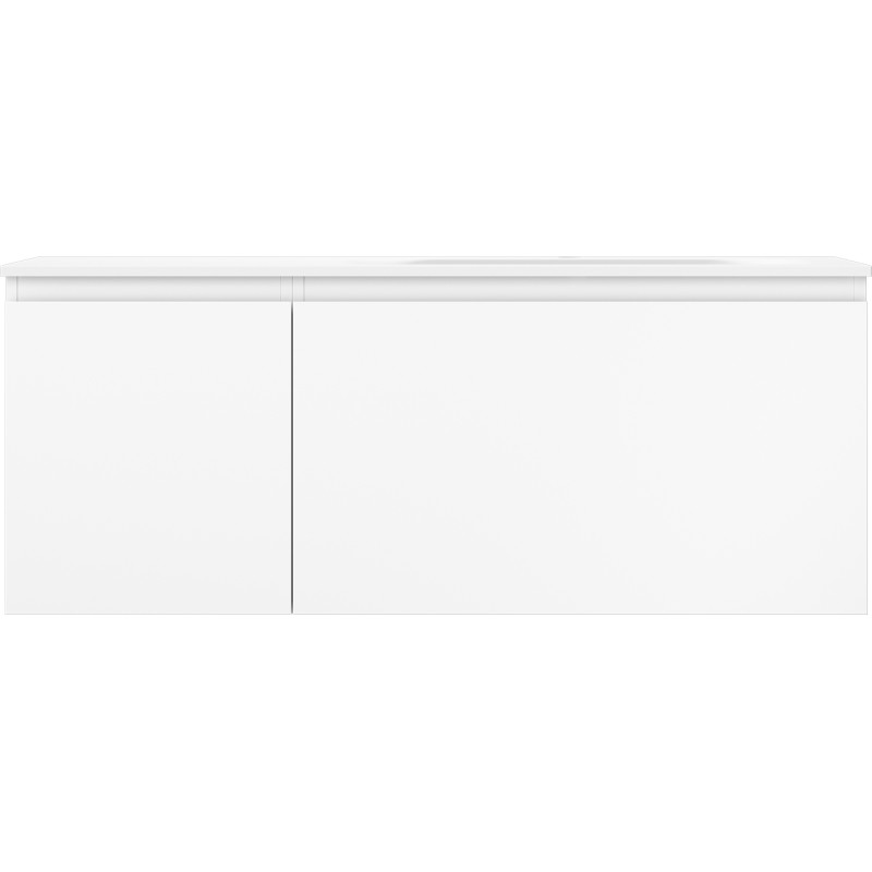 Mexen Orio Badezimmerschrank 120 cm mit Waschbecken Vela rechts, 1S, 1D, weiß matt - 91A13-12047-3-BBFF01-W23P01