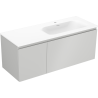 Mexen Orio Badezimmerschrank 120 cm mit Waschtisch Vela rechts, 1S, 1D, grau matt/weiß matt - 91A13-12047-3-BBFF62-W23P01