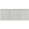 Mexen Orio Badezimmerunterschrank 120 cm mit Waschbecken Vela rechts, 1S, 1D, grau matt/weiß matt - 91A13-12047-3-BBFF62-W23P01