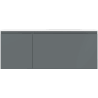 Mexen Orio Badezimmerschrank 120 cm mit Waschbecken Vela rechts, 1S, 1D, Graphit matt/weiß matt - 91A13-12047-3-BBFF66-W23P01