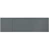 Mexen Orio Badezimmerschrank 160 cm mit Waschbecken Vela rechts, 1S, 1D, Graphit matt/Weiß matt - 91A13-16047-3-BBFF66-W23P01