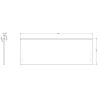Mexen Orio Badezimmerschrank 160 cm mit Waschbecken Vela rechts, 1S, 1D, schwarz matt - 91A13-16047-3-BBFF71-W23P71