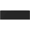 Mexen Orio Badezimmerschrank 160 cm mit Waschbecken Vela rechts, 1S, 1D, schwarz matt - 91A13-16047-3-BBFF71-W23P71