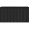 Mexen Rivel Badschrank 90 cm mit Waschbecken Vela links, 1S, 1D, geriffelt, schwarz matt - 91A23-09047-3-BBFF71-W23L71