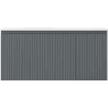 Mexen Rivel Badezimmerschrank 100 cm mit Waschbecken Vela links, 1S, 1D, gerillt, graphit matt/weiß matt