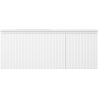 Mexen Rivel Badezimmerschrank 120 cm mit Waschtisch Vela links, 1S, 1D, geriffelt, weiß matt - 91A23-12047-3-BBFF01-W23L01