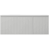Mexen Rivel Badezimmerschrank 120 cm mit Waschbecken Vela links, 1S, 1T, gerippt, grau matt/weiß matt