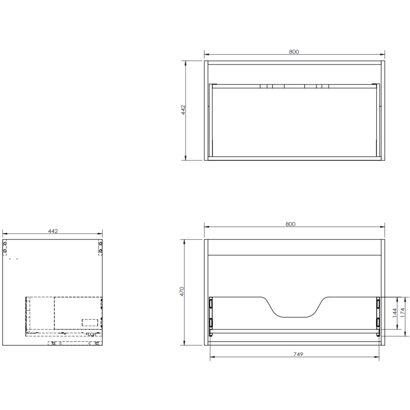 Mexen Rivel 120 cm Badezimmerschrank mit Vela-Waschbecken links, 1S, 1D, geriffelt, schwarz matt - 91A23-12047-3-BBFF71-W23L71