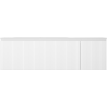 Mexen Rivel Badschrank 160 cm mit Waschtisch Vela links, 1S, 1D, geriffelt, weiß matt - 91A23-16047-3-BBFF01-W23L01