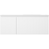 Mexen Rivel Badezimmerschrank 120 cm mit Waschbecken Vela rechts, 1S, 1D, gerillt, weiß matt - 91A23-12047-3-BBFF01-W23P01