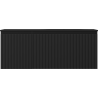 Mexen Rivel Badezimmerschrank 120 cm mit Waschbecken Vela rechts, 1S, 1T, gerillt, schwarz matt - 91A23-12047-3-BBFF71-W23P71