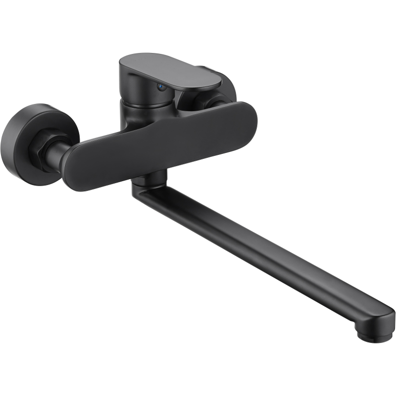 Mexen Milo Badewannenarmatur mit langer Auslauf, schwarz - 71335-70