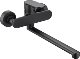 Mexen Milo Badewannenarmatur mit langer Auslauf, schwarz - 71335-70