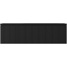 Mexen Rivel Badschrank 160 cm mit Waschtisch Vela rechts, 1S, 1D, geriffelt, schwarz matt - 91A23-16047-3-BBFF71-W23P71