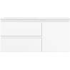Mexen Orio Badezimmerschrank 100 cm mit Otis-Waschtisch links, 2S, 1D, weiß matt - 91A13-10047-3-BBFFF01-W18L01