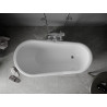 Mexen Retro freistehende Badewanne 150 x 73 cm, weiß, Chromfüße - 53251507300-00