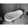 Mexen Retro freistehende Badewanne 150 x 73 cm, weiß, Chromfüße - 53251507300-00