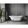 Mexen Retro freistehende Badewanne 150 x 73 cm, weiß, Chromfüße - 53251507300-00