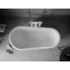 Mexen Retro freistehende Badewanne 150 x 73 cm, weiß, weiße Beine - 53251507300-20