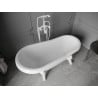 Mexen Retro freistehende Badewanne 150 x 73 cm, weiß, weiße Beine - 53251507300-20