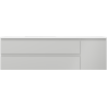 Mexen Orio Badezimmerschrank 160 cm mit Waschbecken Otis links, 2S, 1T, grau matt/weiß matt - 91A13-16047-3-BBFFF62-W18L01