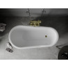Mexen Retro freistehende Badewanne 150 x 73 cm, weiß, goldene Beine - 53251507300-50