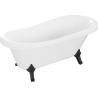 Mexen Retro freistehende Badewanne 150 x 73 cm, weiß, schwarze Beine - 53251507300-70