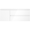 Mexen Orio Badezimmerunterschrank 120 cm mit Waschbecken Otis rechts, 2S, 1D, weiß glänzend - 91A13-12047-3-BBFFF00-W18P00