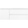 Mexen Orio Badezimmer-Schrank 120 cm mit Waschbecken Otis rechts, 2S, 1D, weiß matt - 91A13-12047-3-BBFFF01-W18P01