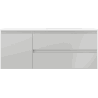 Mexen Orio Badezimmerschrank 120 cm mit rechter Otis Waschbecken, 2S, 1D, grau matt/weiß matt - 91A13-12047-3-BBFFF62-W18P01