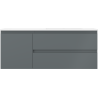 Mexen Orio Badezimmerschrank 120 cm mit Waschbecken Otis rechts, 2S, 1D, grafit matt/weiß matt - 91A13-12047-3-BBFFF66-W18P01