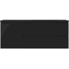 Mexen Orio Badezimmerschrank 120 cm mit Waschbecken Otis rechts, 2S, 1T, schwarz matt - 91A13-12047-3-BBFFF71-W18P71