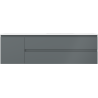 Mexen Orio Badschrank 160 cm mit Waschbecken Otis rechts, 2S, 1D, grafit matt/weiß matt - 91A13-16047-3-BBFFF66-W18P01