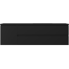 Mexen Orio Badezimmerschrank 160 cm mit Waschbecken Otis rechts, 2S, 1D, schwarz matt - 91A13-16047-3-BBFFF71-W18P71