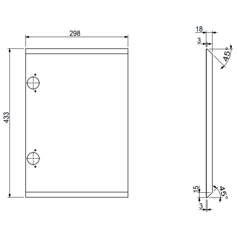 Mexen Rivel Badezimmerschrank 90 cm mit Waschbecken Otis links, 2S, 1D, gerillt, Graphit Matt/Weiß Matt