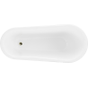 Mexen Retro Freistehende Badewanne 170 x 75 cm, weiß, goldene Füße - 53251707500-50