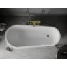 Mexen Retro Freistehende Badewanne 170 x 75 cm, weiß, goldene Füße - 53251707500-50