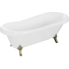 Mexen Retro Freistehende Badewanne 170 x 75 cm, weiß, goldene Füße - 53251707500-50
