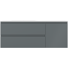 Mexen Orio Badezimmerschrank 120 cm mit Waschbecken Vela links, 2S, 1D, grafit matt/weiß matt - 91A13-12047-3-BBFFF66-W23L01