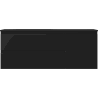 Mexen Orio Badezimmerschrank 120 cm mit Waschbecken Vela links, 2S, 1T, schwarz matt - 91A13-12047-3-BBFFF71-W23L71