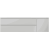 Mexen Orio Badezimmerschrank 160 cm mit Waschbecken Vela links, 2S, 1D, grau matt/weiß matt - 91A13-16047-3-BBFFF62-W23L01