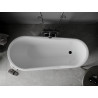Mexen Retro freistehende Badewanne 170 x 75 cm, weiß/schwarz, schwarze Beine - 53251707575-70