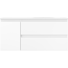 Mexen Orio Badezimmerschrank 100 cm mit Waschbecken Vela rechts, 2S, 1T, weiß matt - 91A13-10047-3-BBFFFF01-W23P01