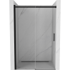 Mexen Omega schiebetüren für dusche 150 cm, transparent, schwarz - 825-150-000-70-00