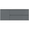 Mexen Orio Badezimmerschrank 120 cm mit Waschbecken Vela rechts, 2S, 1D, grafit matt/weiß matt - 91A13-12047-3-BBFFF66-W23P01