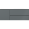Mexen Orio Badezimmerschrank 120 cm mit Waschbecken Vela rechts, 2S, 1T, grafit matt/weiß matt - 91A13-12047-3-BBFFF66-W23P01
