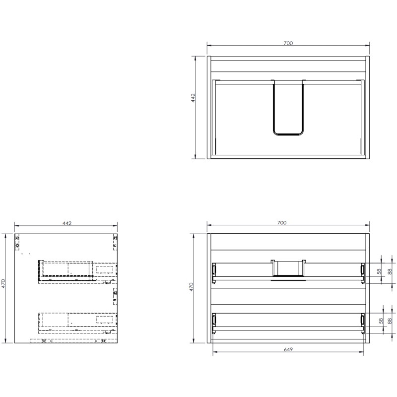 Mexen Rivel 100 cm Badezimmer-Unterschrank mit Vela-Waschbecken links, 2S, 1T, geriffelt, weiß matt