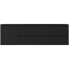 Mexen Rivel Badezimmerschrank 160 cm mit Waschbecken Vela rechts, 2S, 1D, gefräst, schwarz matt - 91A23-16047-3-BBFFF71-W23P71