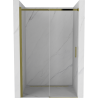 Mexen Omega 130 cm Schiebetür für Dusche, transparent, gold - 825-130-000-50-00